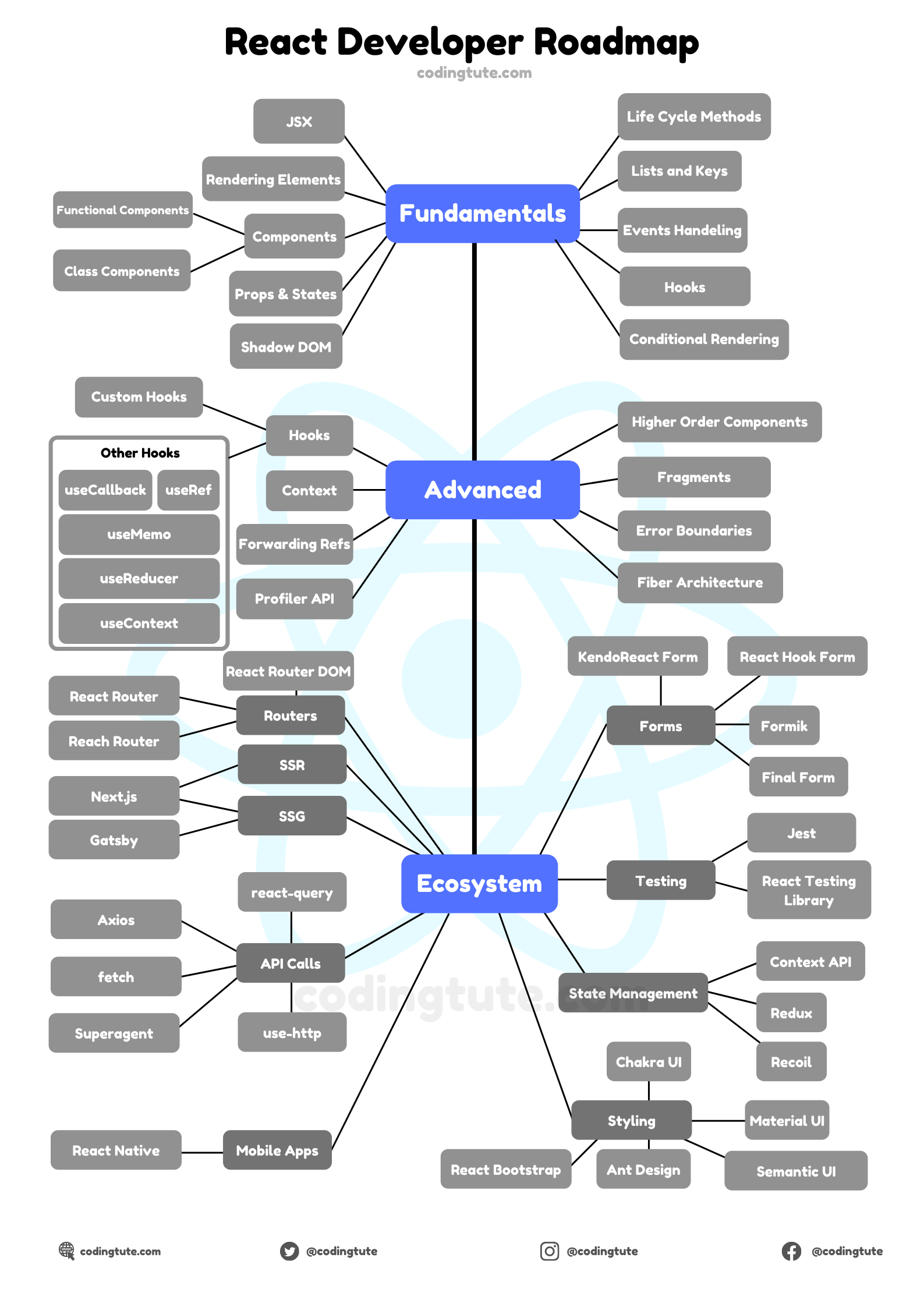 React Developer Roadmap CodingTute   React Developer Roadmap 1 